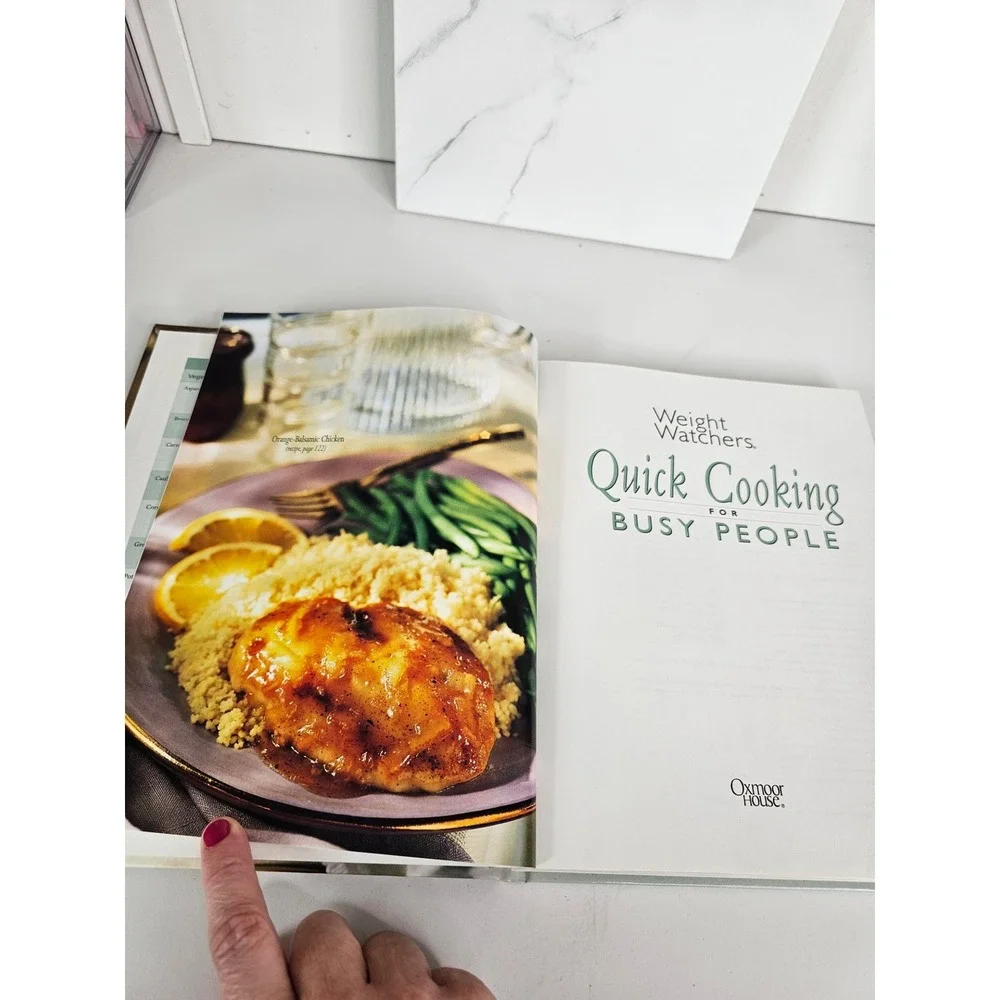 Weight Watchers Quick Cooking for Busy People Hardcover‎ Cookbook 1999